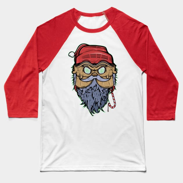 Santa Baseball T-Shirt by Frajtgorski